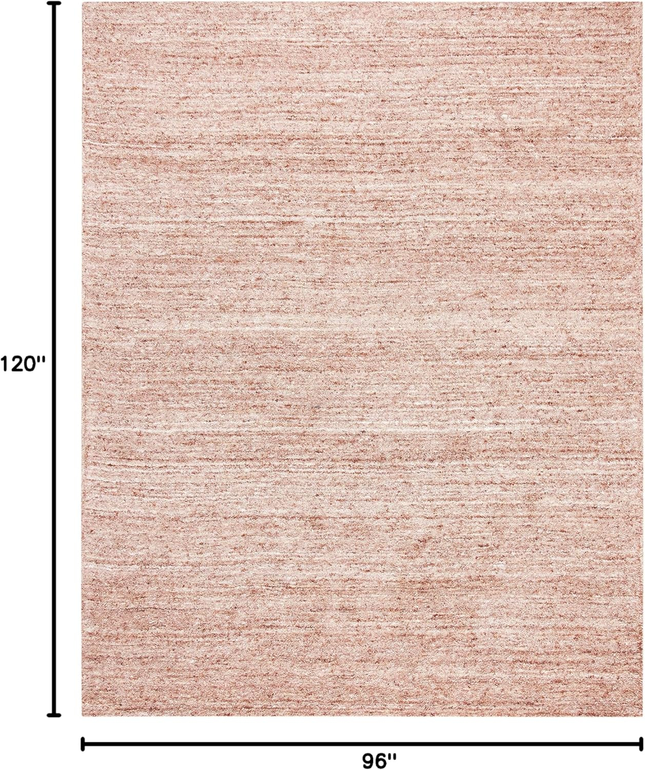 SAFAVIEH Himalaya Flanagan Solid Wool Area Rug, Fuchsia, 8' x 10'