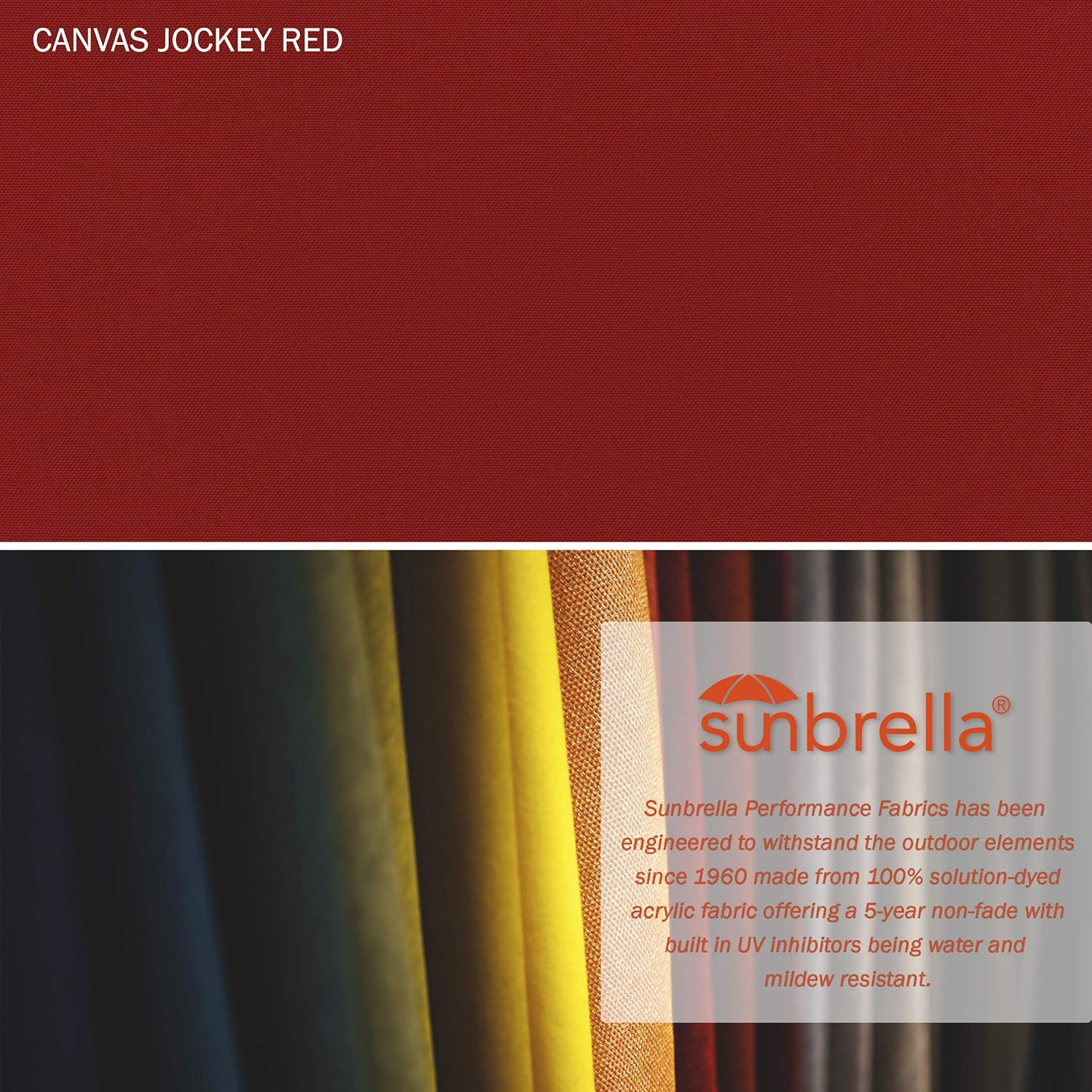 11 ft. Bronze Aluminum Market Patio Umbrella with Auto Tilt Crank Lift in Jockey Red Sunbrella