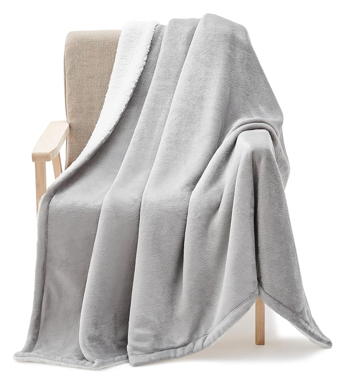 CASUAL LIVING Machine Washable Easy Care Couch Warm Sofa Blankets, Throw,