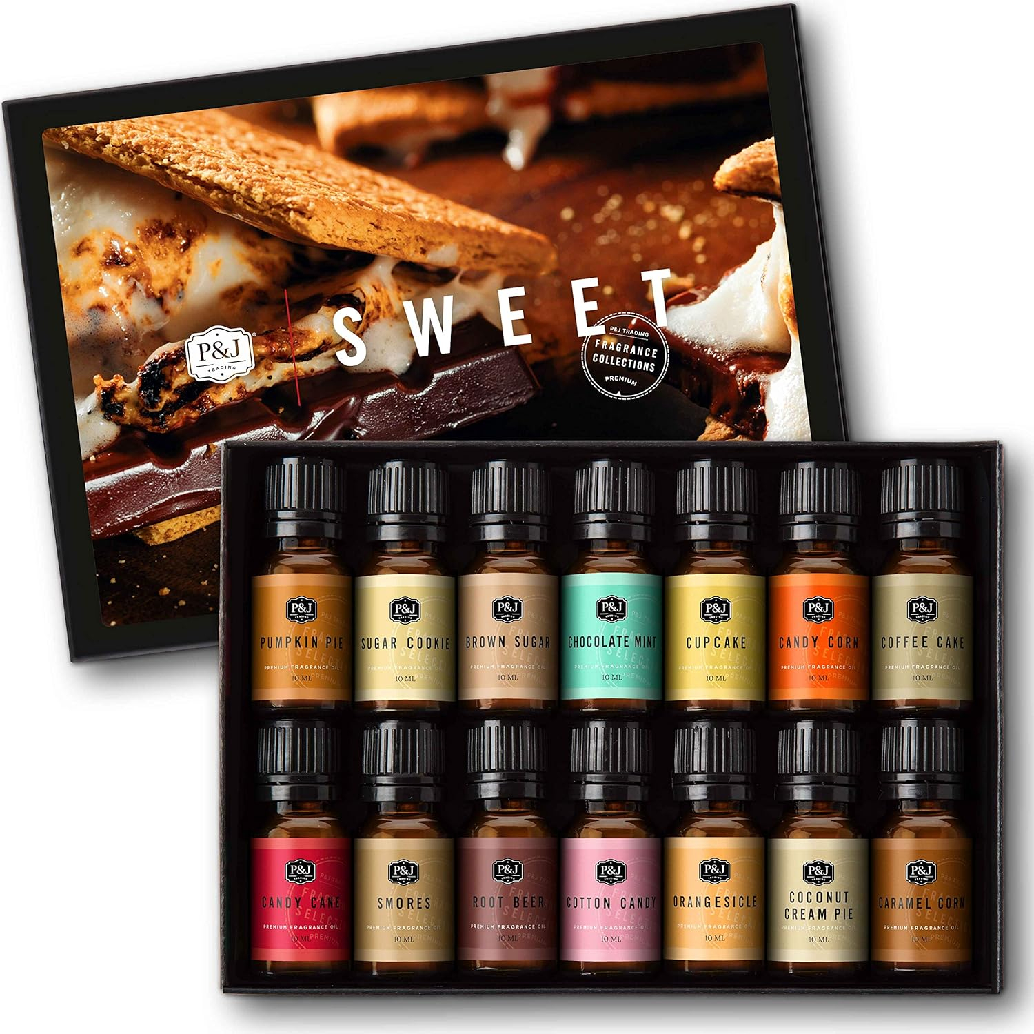 Sweet Set of 14 Fragrance Oils - Premium Grade Scented Oil - 10ml