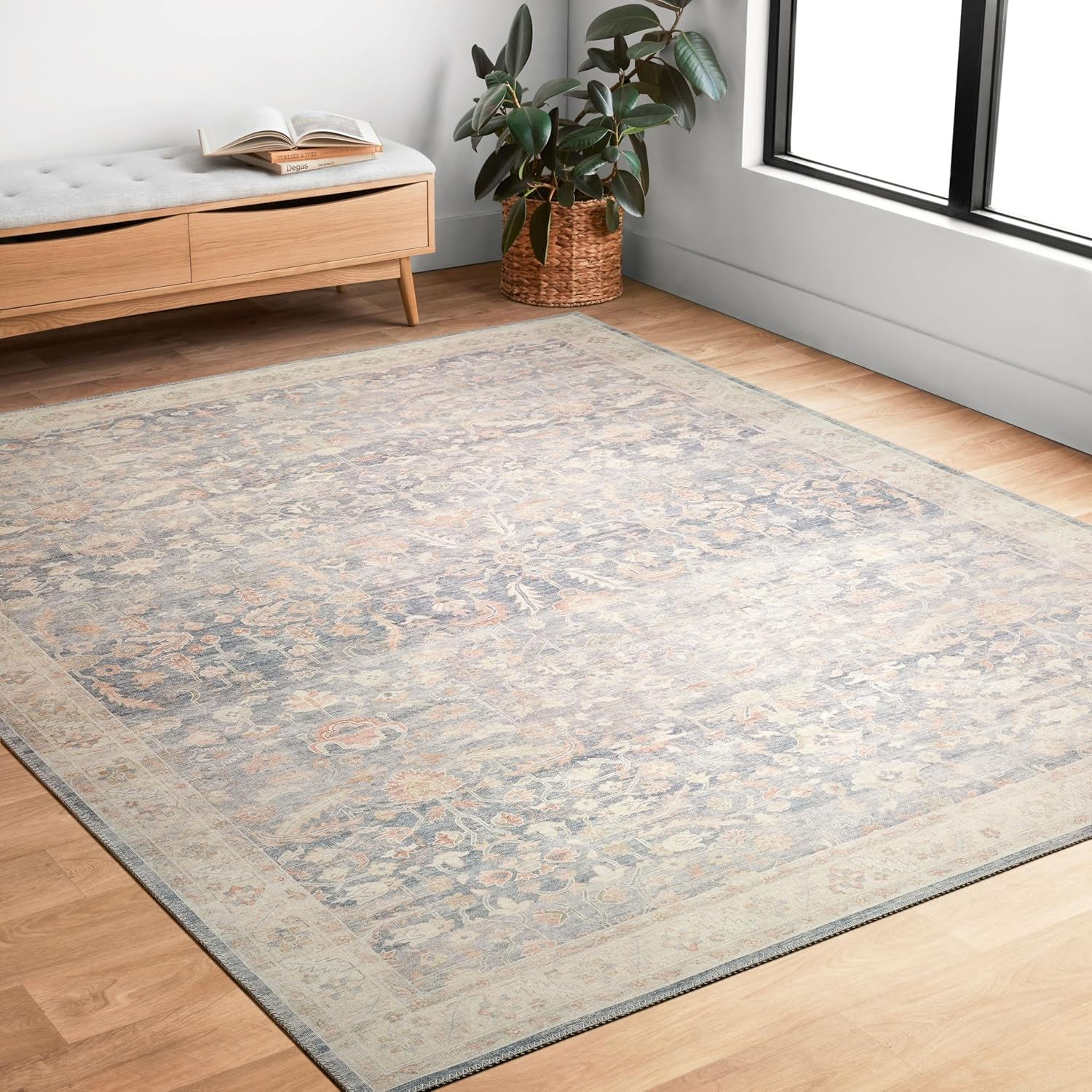 Loloi II Hathaway Printed Oriental Denim / Multi Area Rug