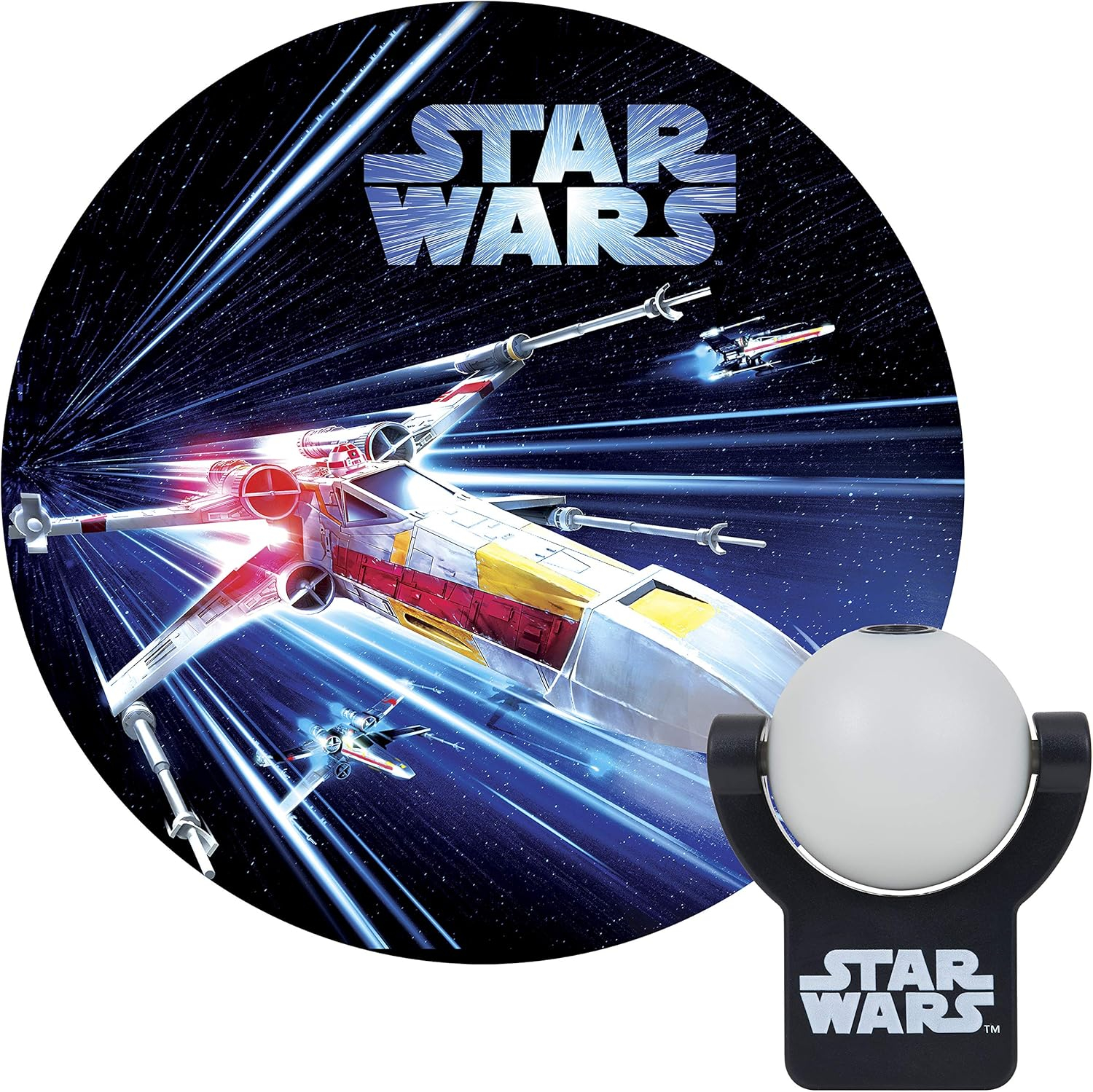 Projectables Star Wars LED Night Light, X-Wing Fighter, Dusk to Dawn, 43644