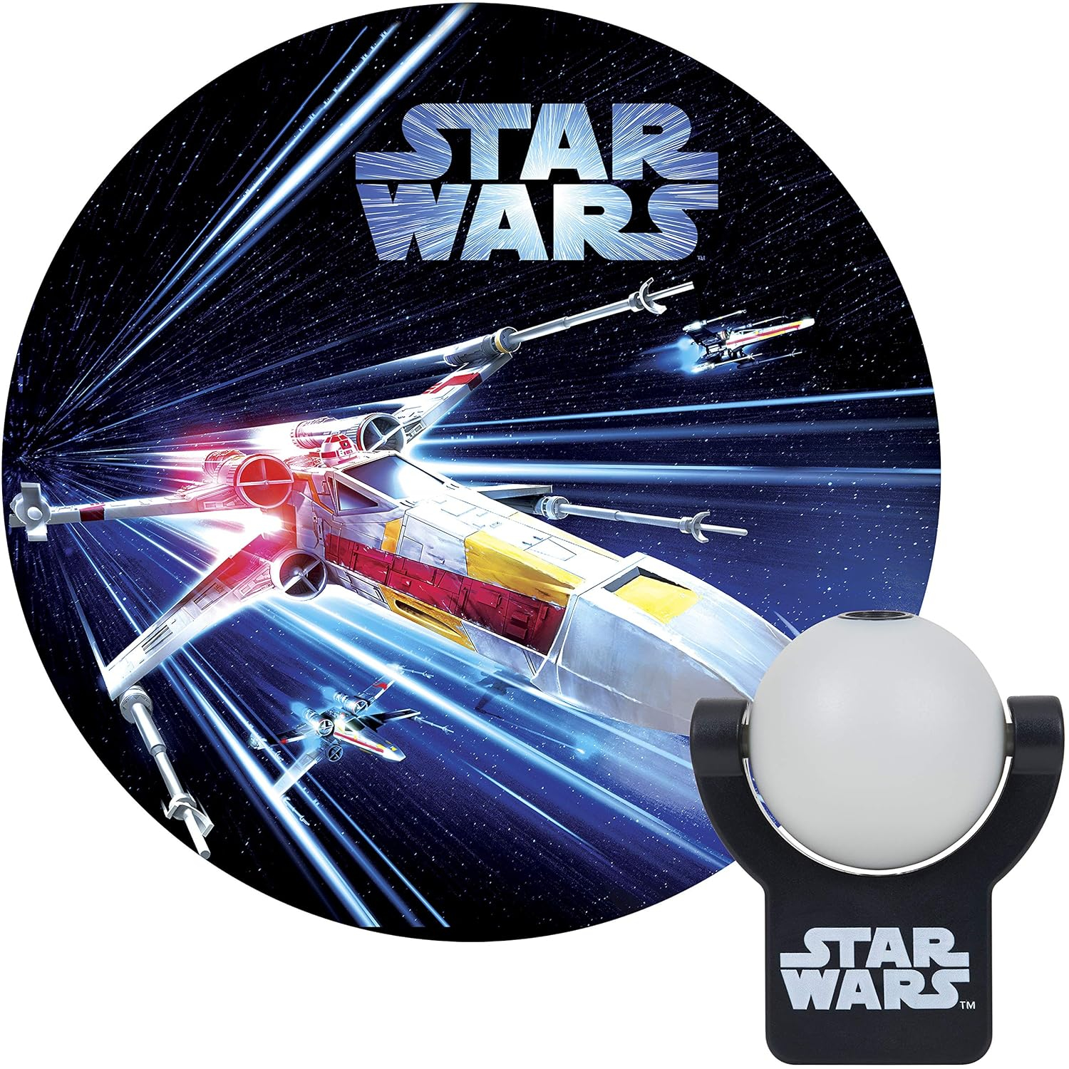 Projectables Star Wars LED Night Light, X-Wing Fighter, Dusk to Dawn, 43644