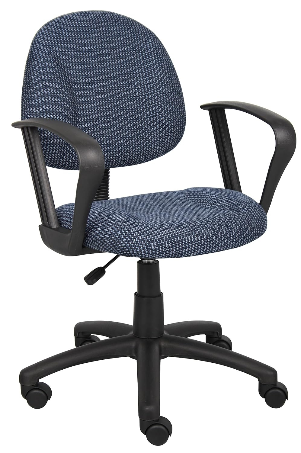 Boss Office Products B317-BE Deluxe Posture Chair with Loop Arms, Blue