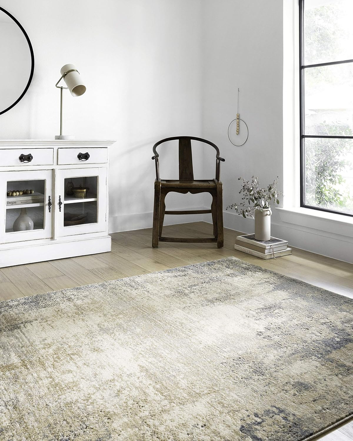 Loloi II Teagan Abstract Ivory / Mist Area Rug