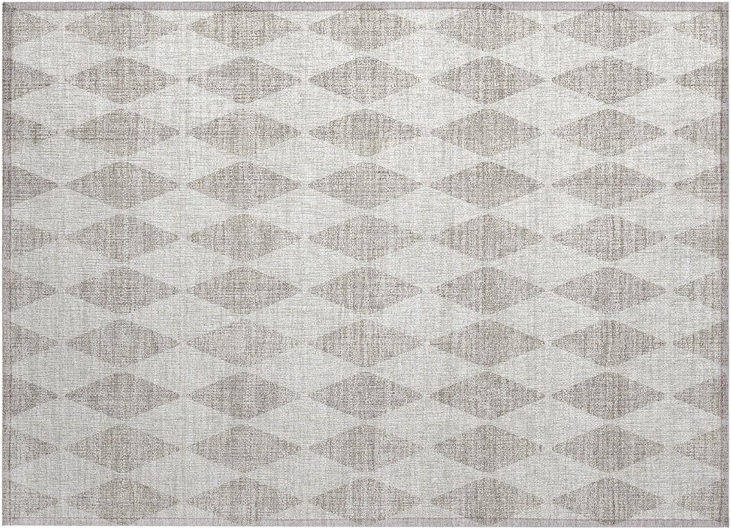 Addison Rugs Chantille Indoor/Outdoor Transitional Diamonds Beige Washable Rectangle Rug, 1'8" x 2'6"