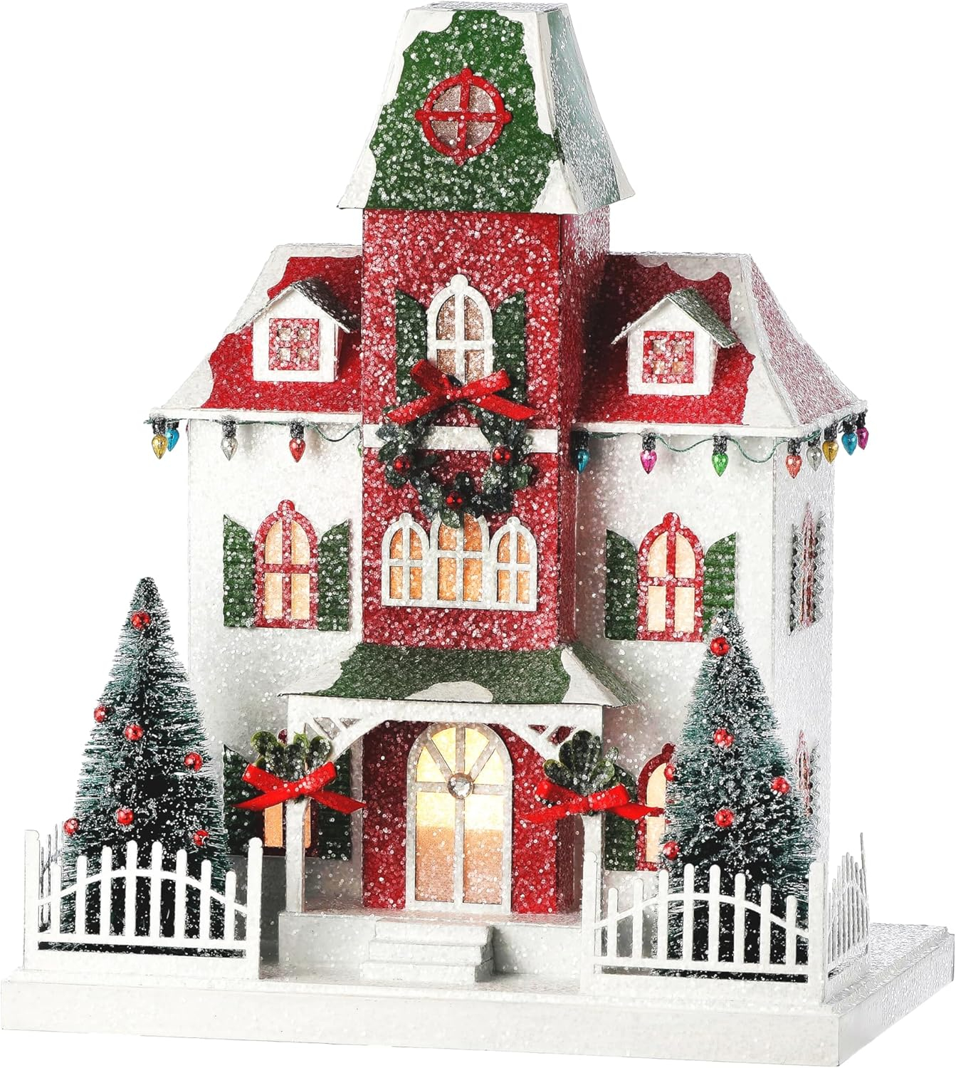 Regency International 12" Led/Bty TMR Crdbrd Xmas Tudor House