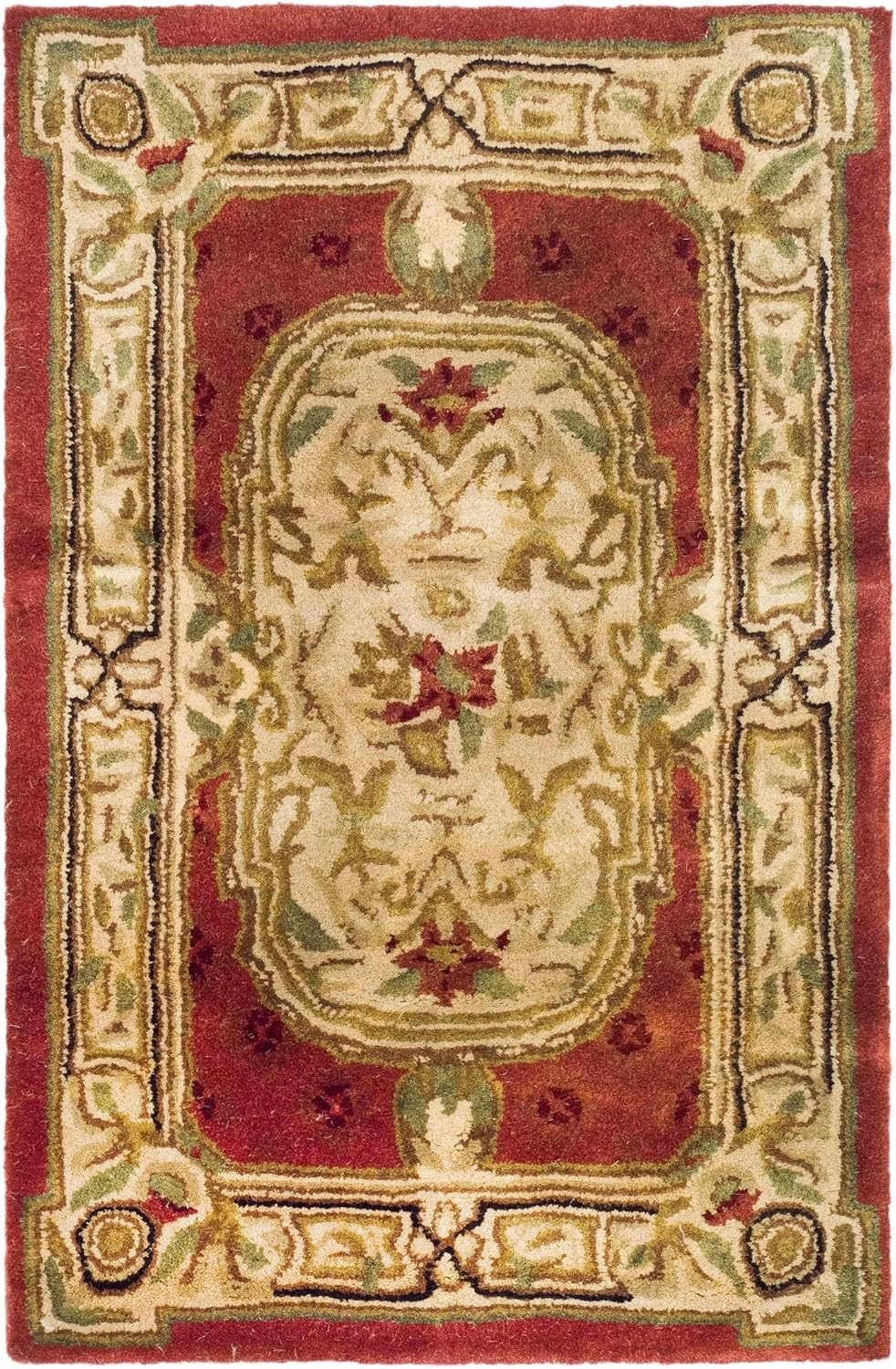 SAFAVIEH Classic Flanagan Oriental Wool Area Rug, Burgundy, 2'3" x 4'