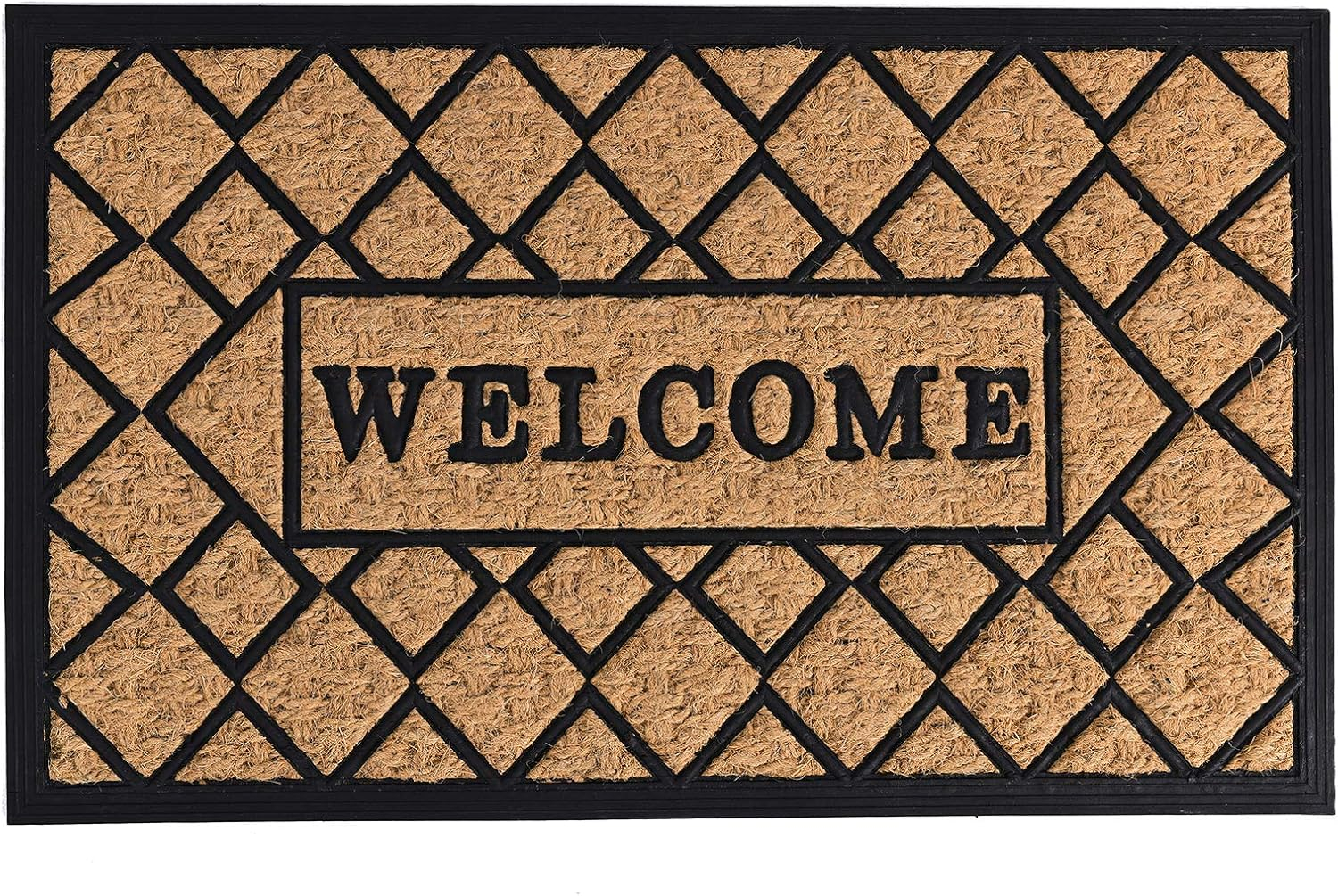 Achim Coco Mat - Flora Design - Durable 18 in x 30 in