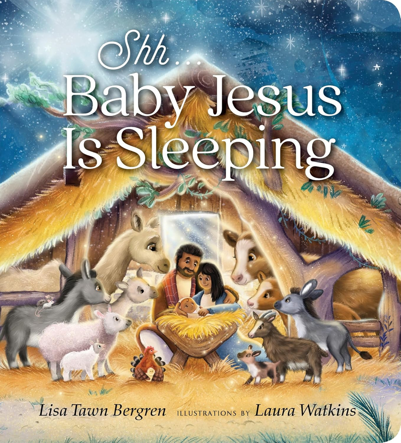 Shh... Baby Jesus Is Sleeping - by  Lisa Tawn Bergren (Board Book)