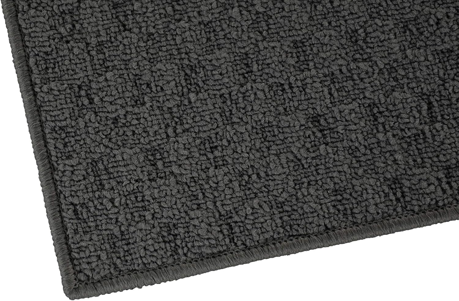 Garland Rug Town Square Polypropylene Cinder Gray Indoor Runner Rug, 3' x 8'