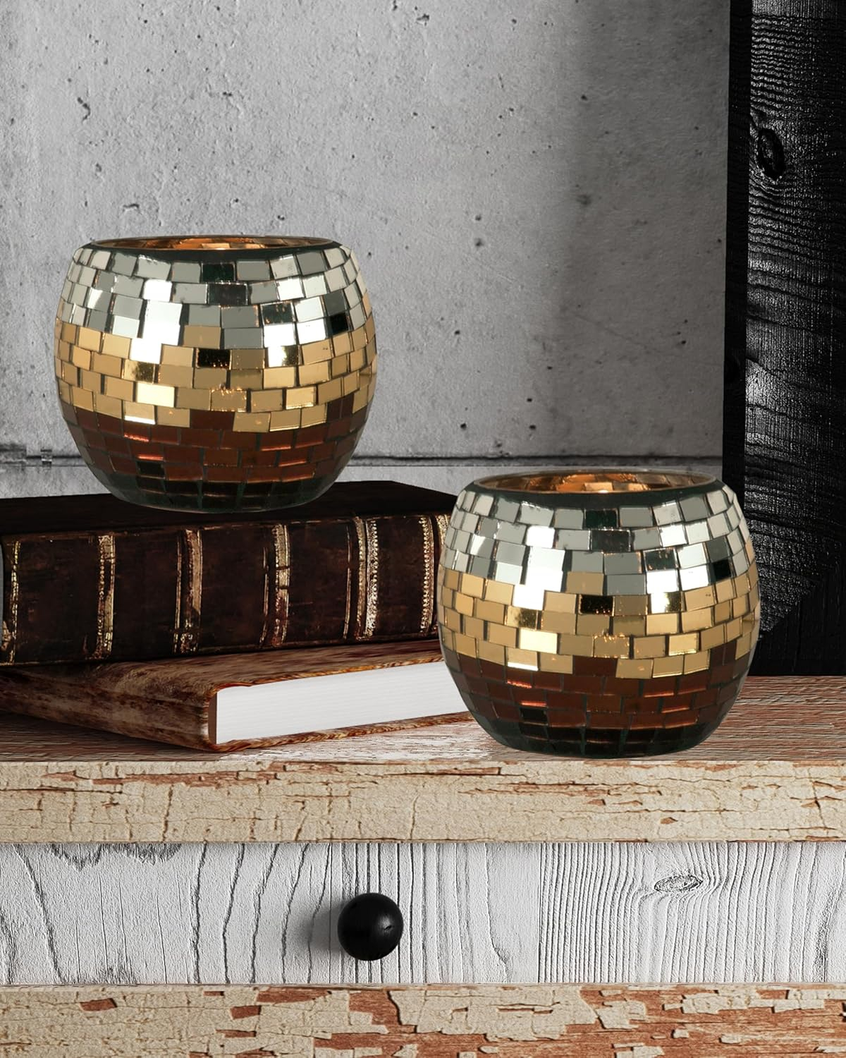 Dale Tiffany Chalet Candle Holder Brown in finish
