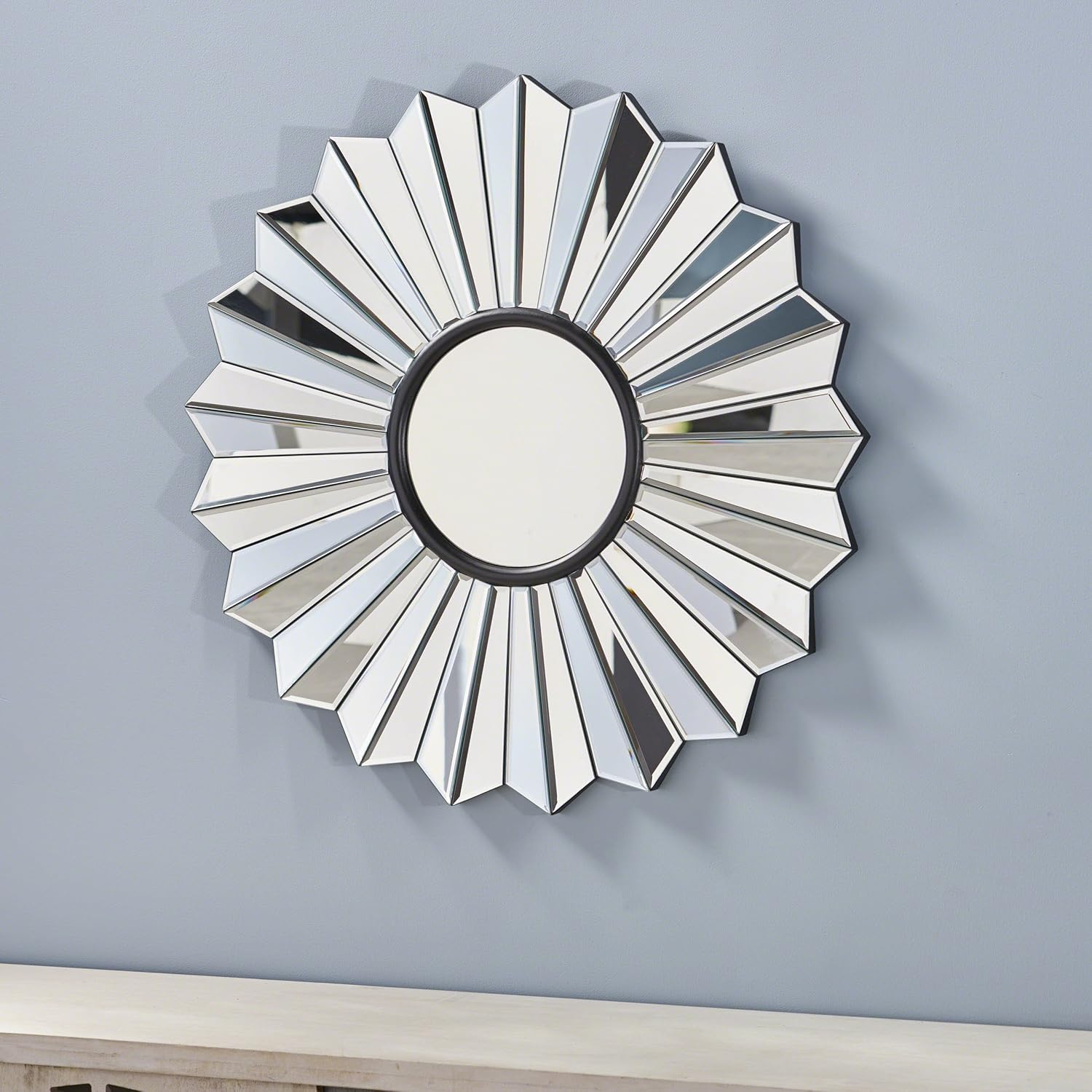 5-Star Flower Accent Mirror, Wall Mirror for Living Room Bedroom