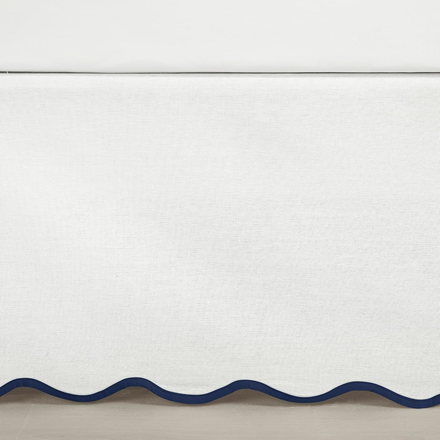 Lush Decor Coastal Chic Scallop Wrap Around Bed Skirt