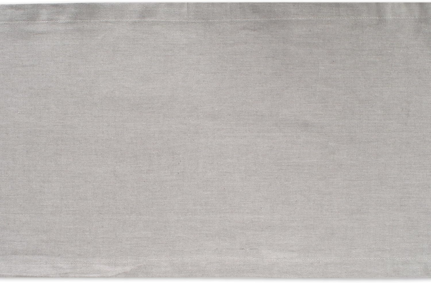 Gray Cotton Chambray Table Runner 14" x 72"