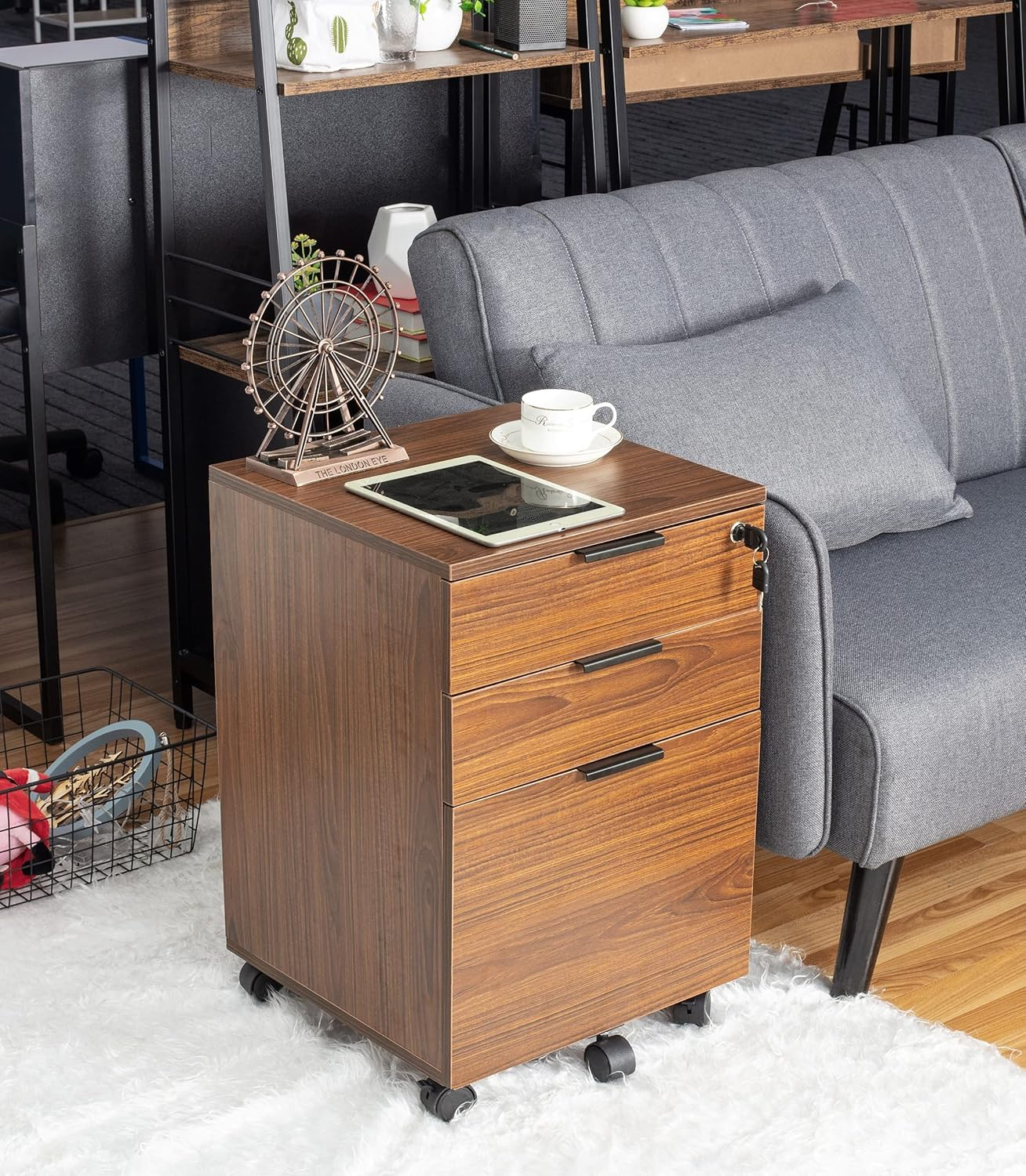 Zipcode Design™ Gosser 15.7'' Wide 3 -Drawer Mobile File Cabinet