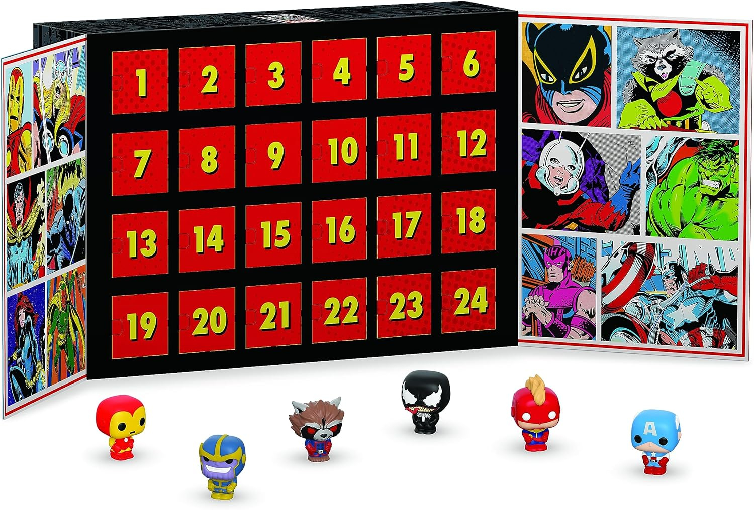 Marvel 80th Anniversary Advent Calendar with 24 Pocket POP Figures