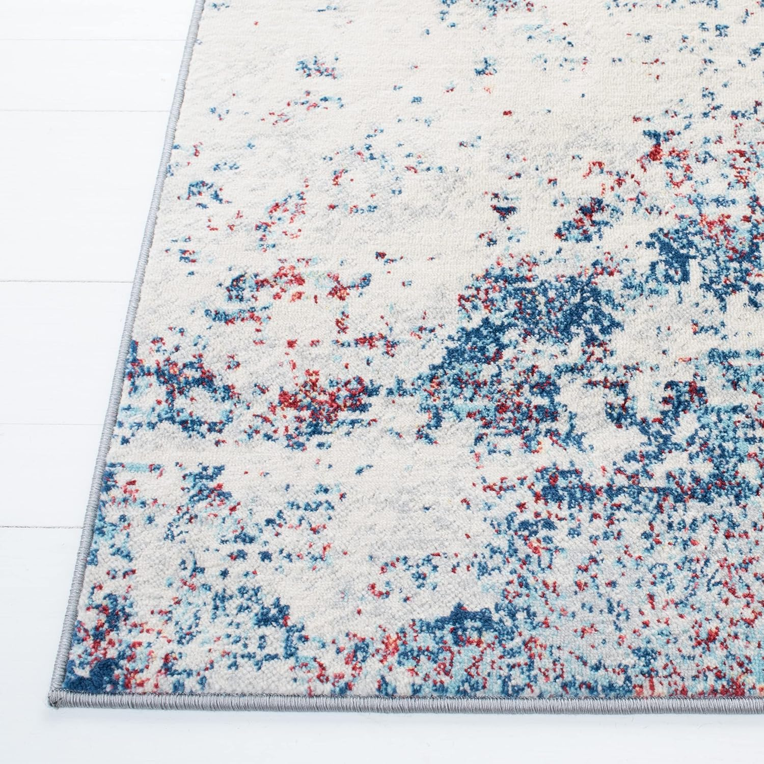 SAFAVIEH Brentwood Alaia Abstract Area Rug, 10' x 13', Navy/Red