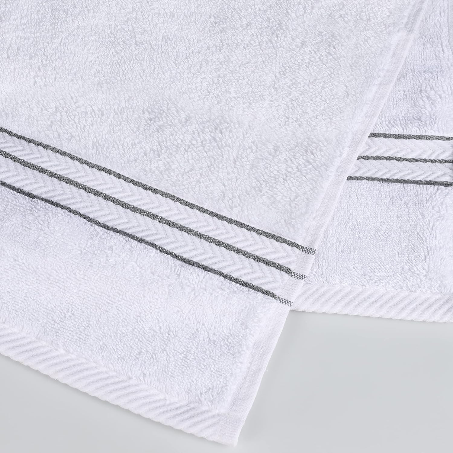 Superior 100% Turkish Cotton Plush 2-Piece Solid Highly Absorbent Towel Set, Chocolate