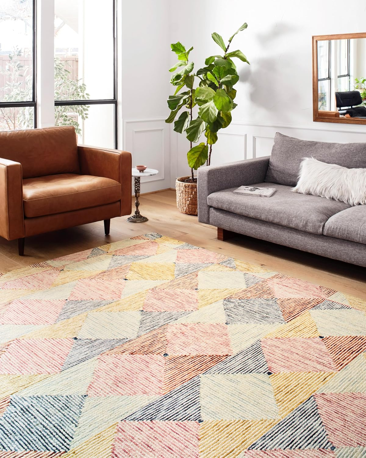 Loloi Spectrum Ivory / Multi 2'-0" x 5'-0" Area Rug