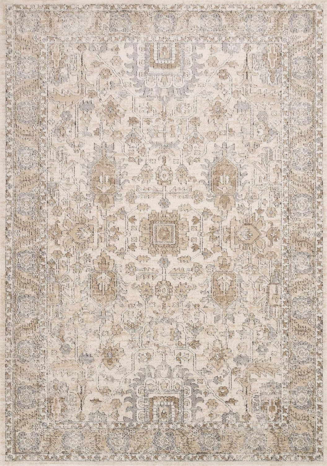 Loloi Teagan Ivory / Sand 11'-6" x 15' Area Rug