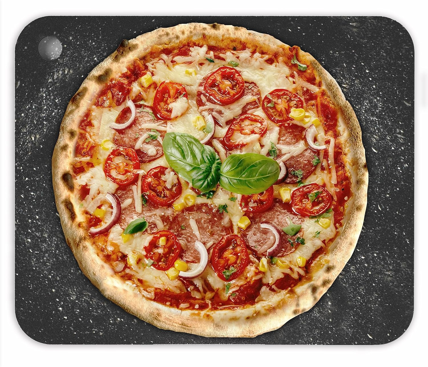 Chef Pomodoro Pizza Steel for Oven, 16 x 13.5 x 0.25 Thick, Baking Steel for Grill, Original Artisan Pizza Stone