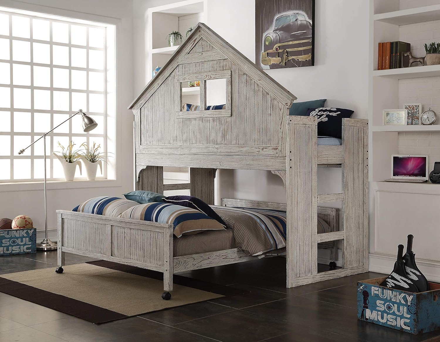 Twin Over Full Solid Wood Standard Bunk Bed by Birch Lane™