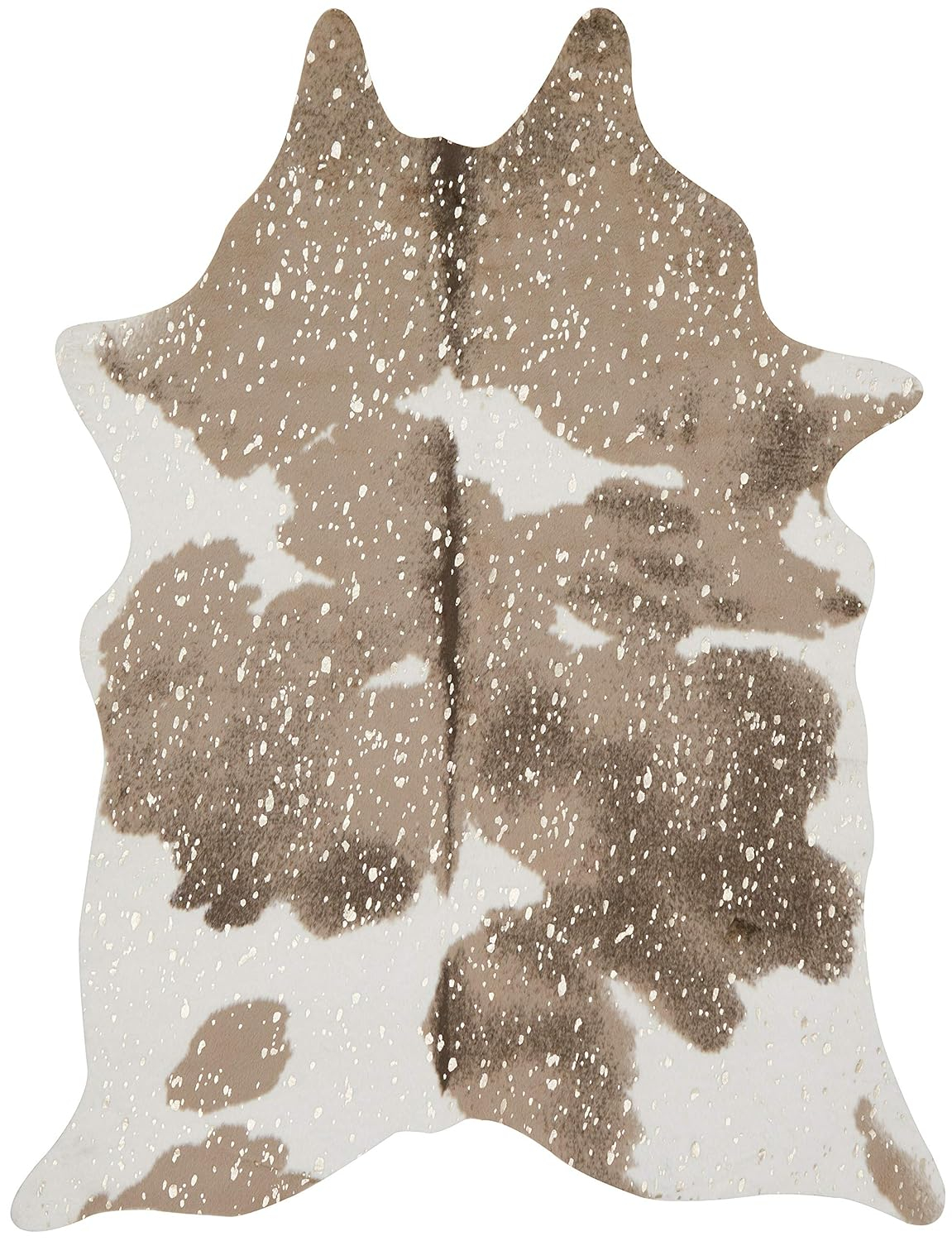 Loloi II Bryce Faux Cowhide Taupe / Champagne Area Rug
