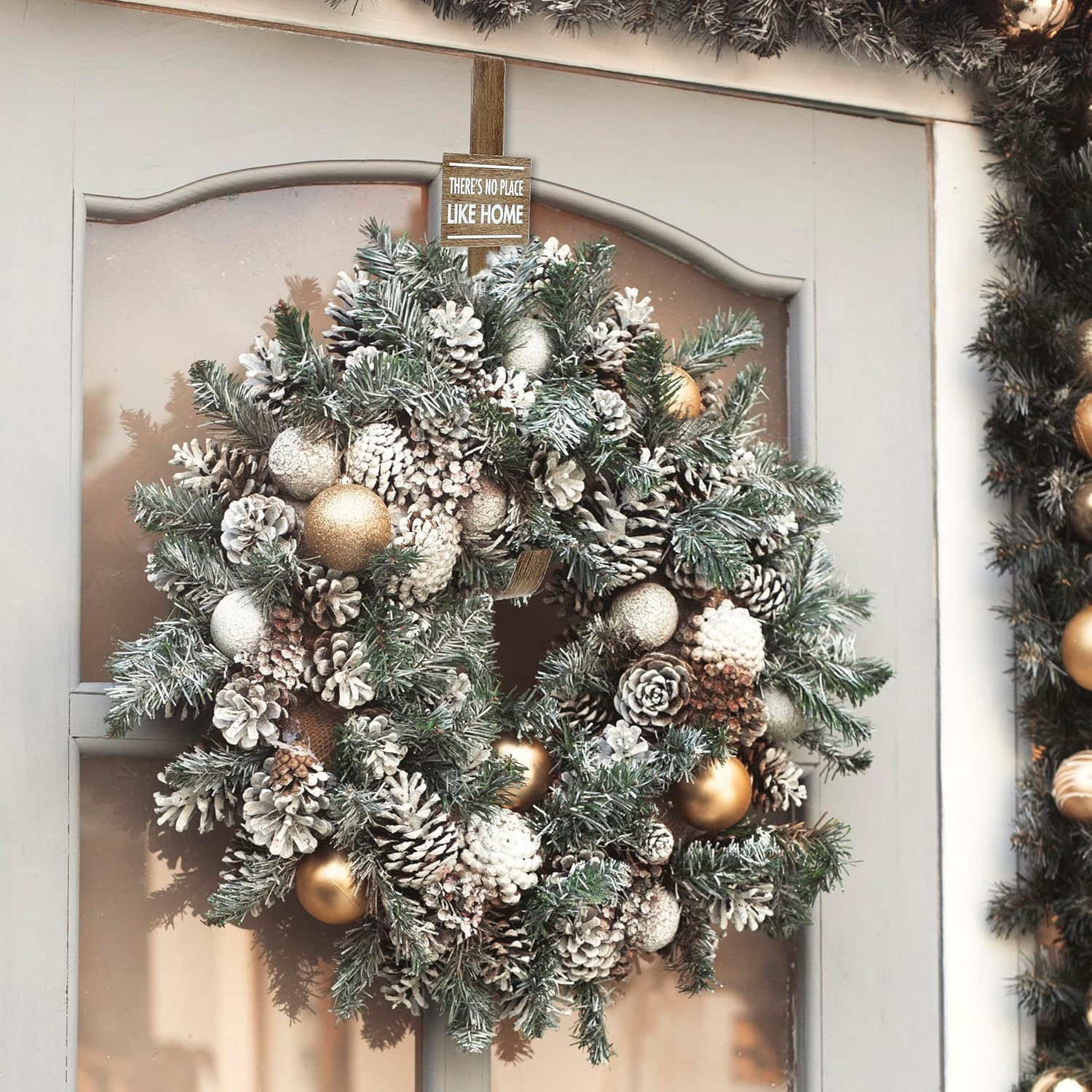 No Place Like Home - Metal Wreath Hanger