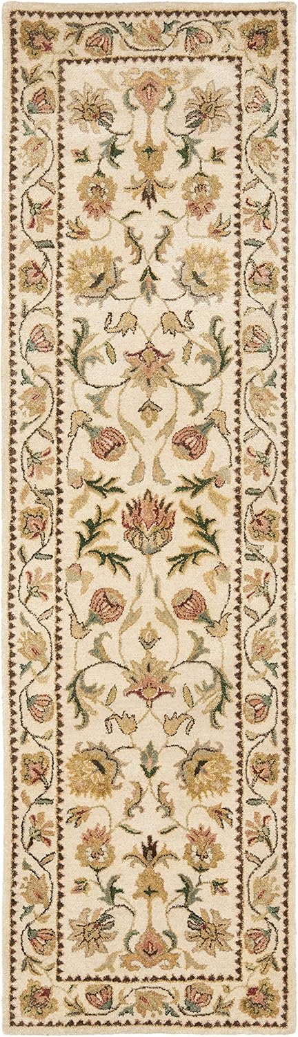 SAFAVIEH Bergama Michayla Oriental Wool Runner Rug, Ivory, 2'3" x 8'