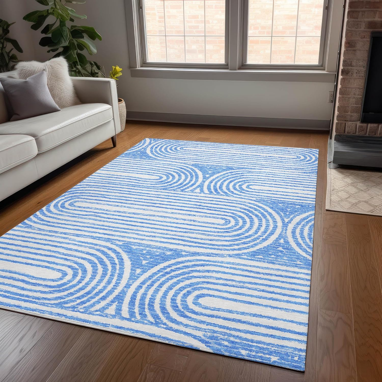 Chantille ACN540 Alfombra Azul de 26" x 310"