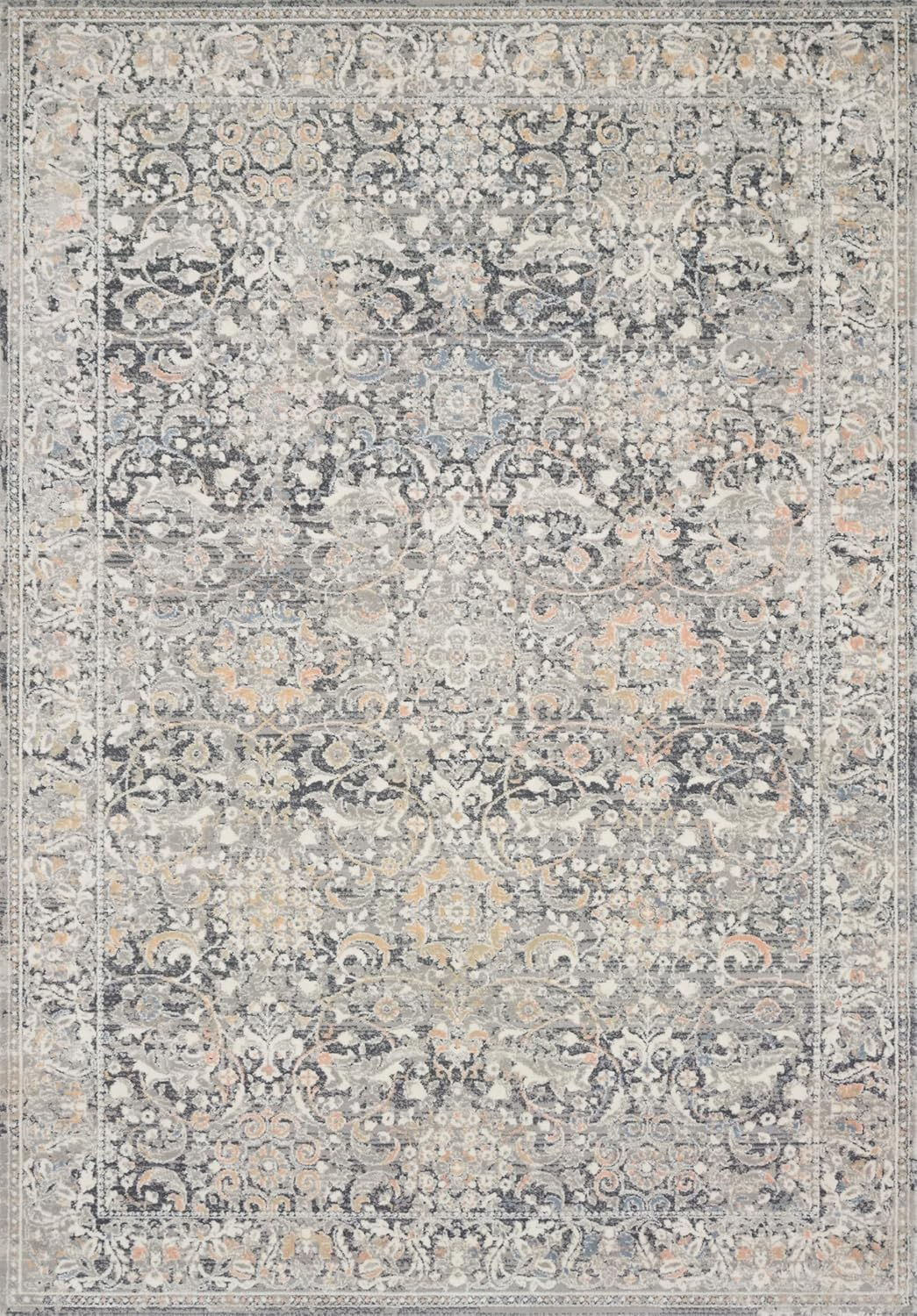 Loloi II Lucia Collection LUC-04 Grey/Mist 2'-0" x 3'-0" Accent Rug