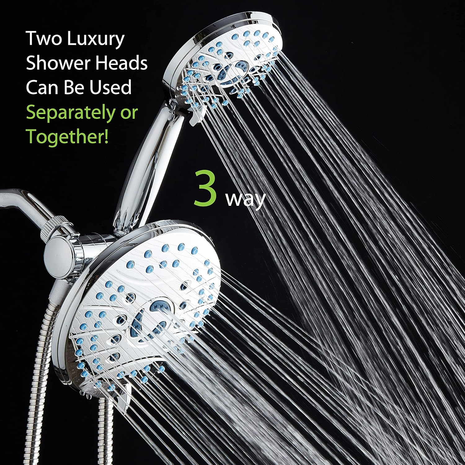 HotelSpa 5539 Dual Shower Head 2.5 GPM GPM