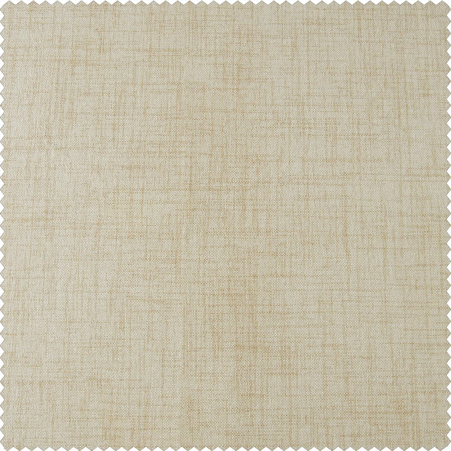 HPD Half Price Drapes Grommet Blackout Curtains for Bedroom Thermal Cross Linen 50 X 84 (1 Panel), FLCW-CBO192-84-GR, Natural Light Beige