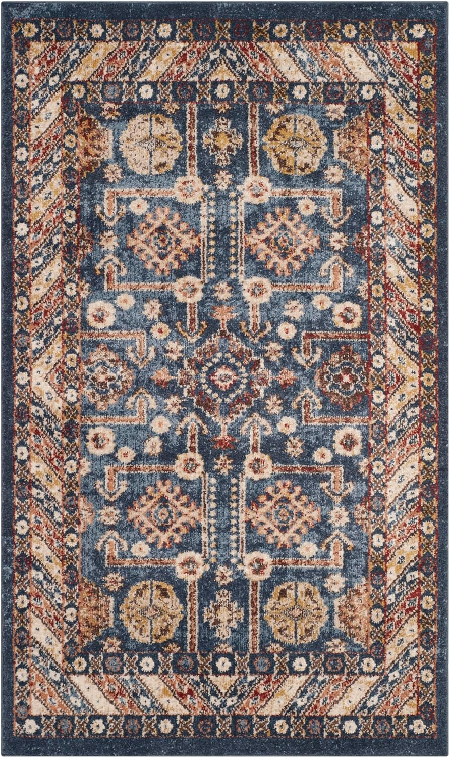 Safavieh BIJAR, ROYAL / IVORY, 9' X 12', Area Rug, BIJ653B-9