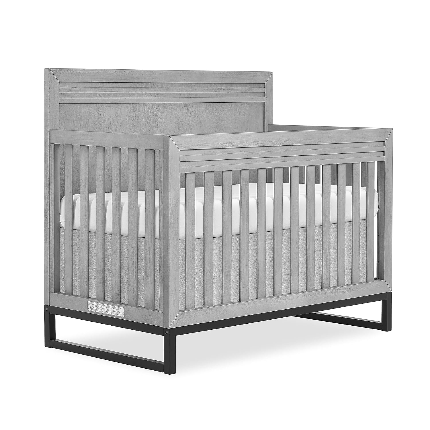 Imperial Grey Hardwood Convertible Crib for Newborns and Toddlers