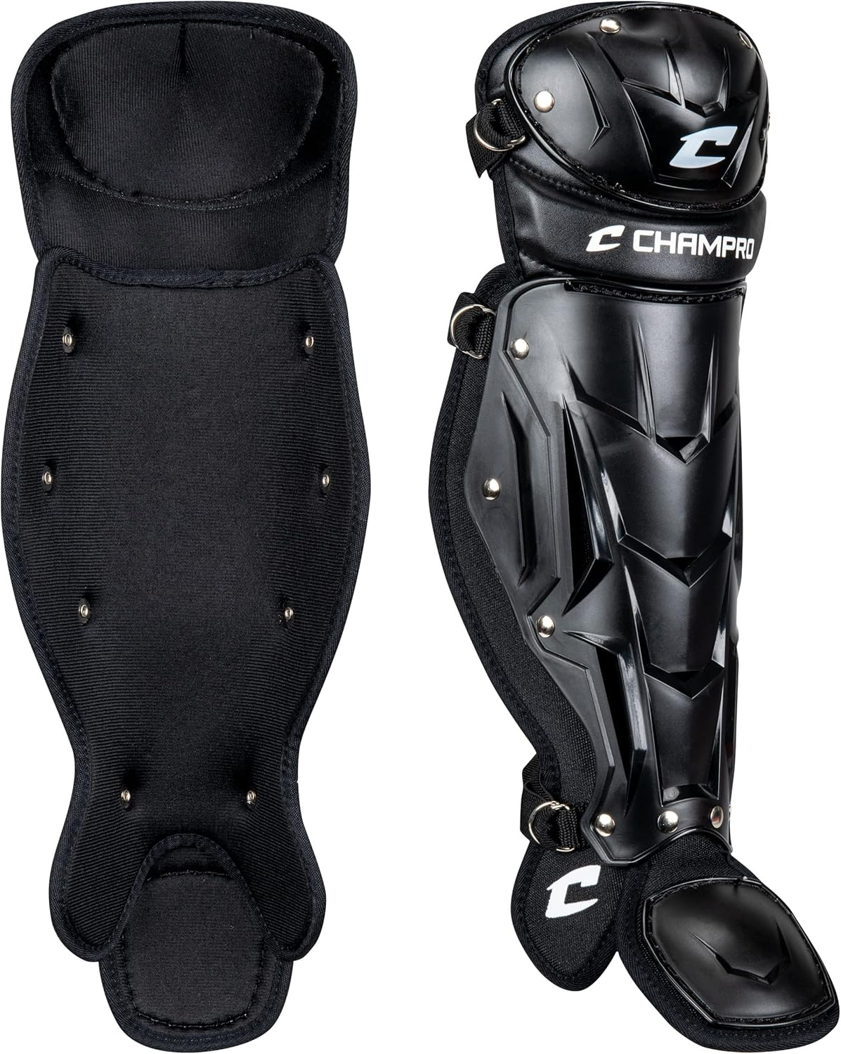 Black High-Performance Polyethylene Single Knee Leg Guard