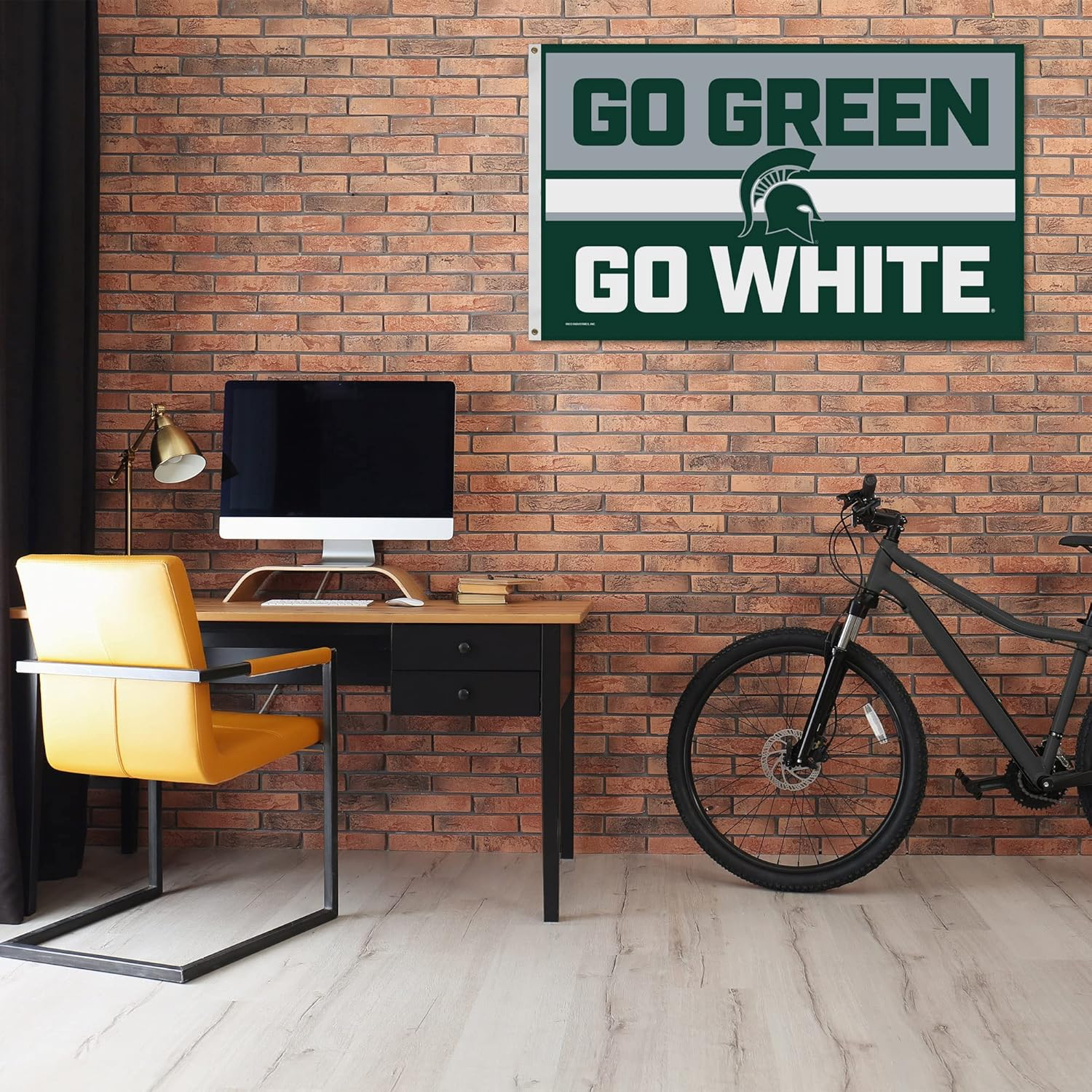 Rico Industries NCAA Bold 3' x 5' Banner Flag Single Sided - Indoor or Outdoor - Home Décor