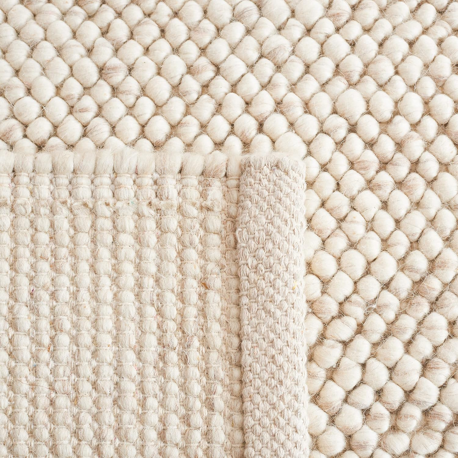 SAFAVIEH Natura Willoughby Distressed Area Rug, Beige/Ivory, 11' x 11' Round