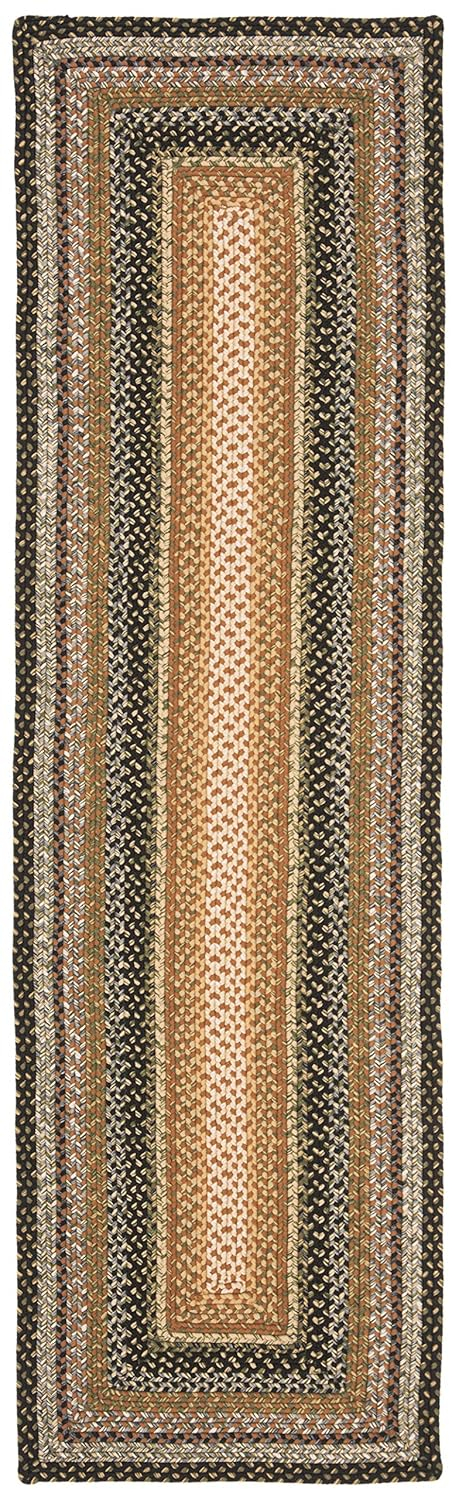 SAFAVIEH Braided Ellen Colored Bordered Area Rug, Blue/Multi, 2'6" x 5'