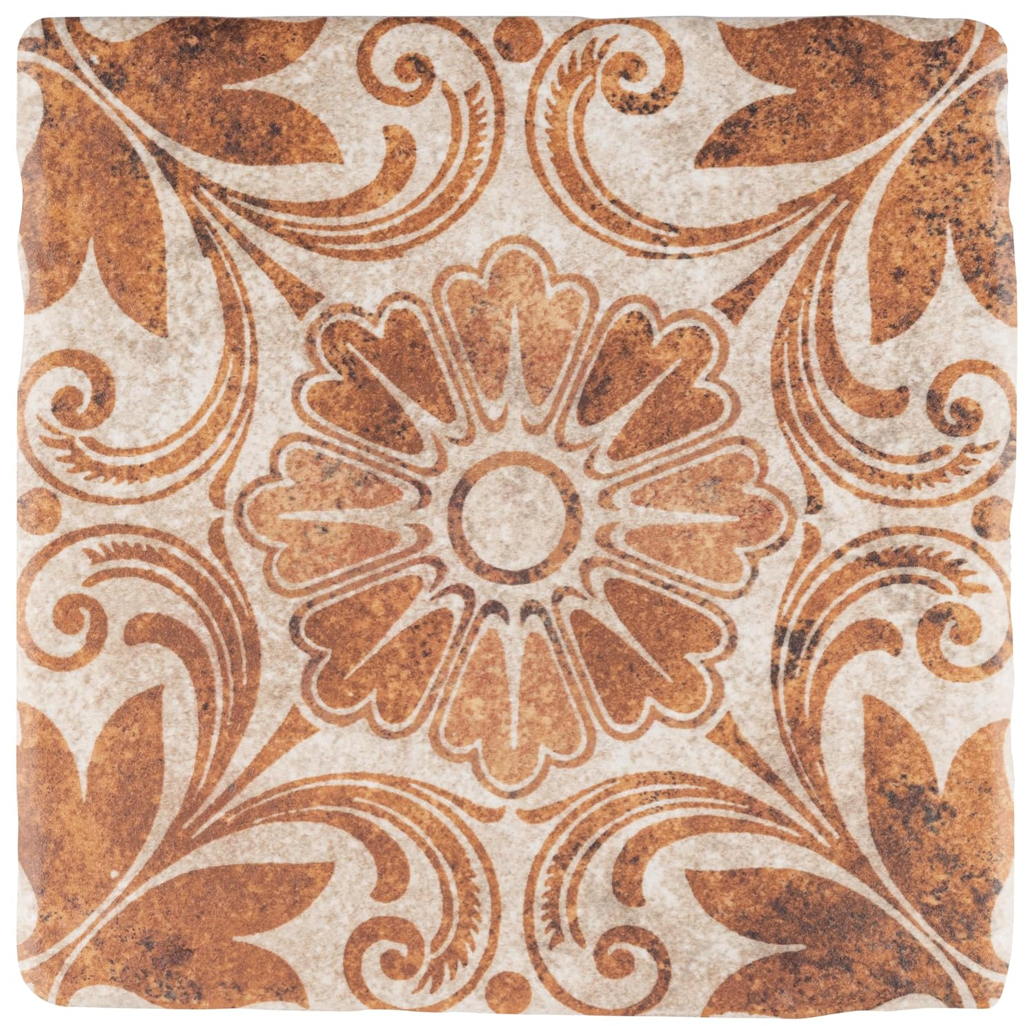 Costa Arena Decor Dahlia 7-3/4 in. x 7-3/4 in. Ceramic Floor and Wall Tile (10.75 sq. ft./Case)