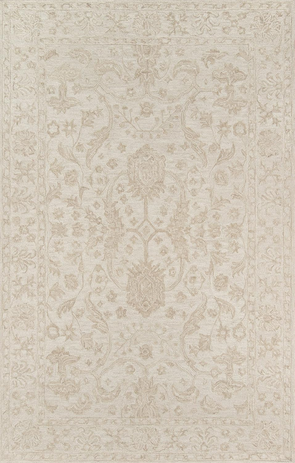 Momeni Traditional Rectangle Area Rug, Beige, 2' X 3'