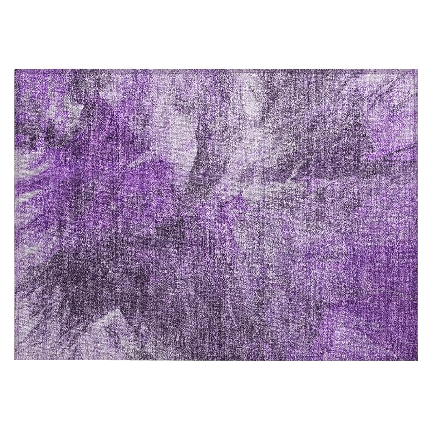 Addison Rugs Chantille Indoor/Outdoor Transitional Modern Purple Washable Rectangle Rug, 1'8" x 2'6"