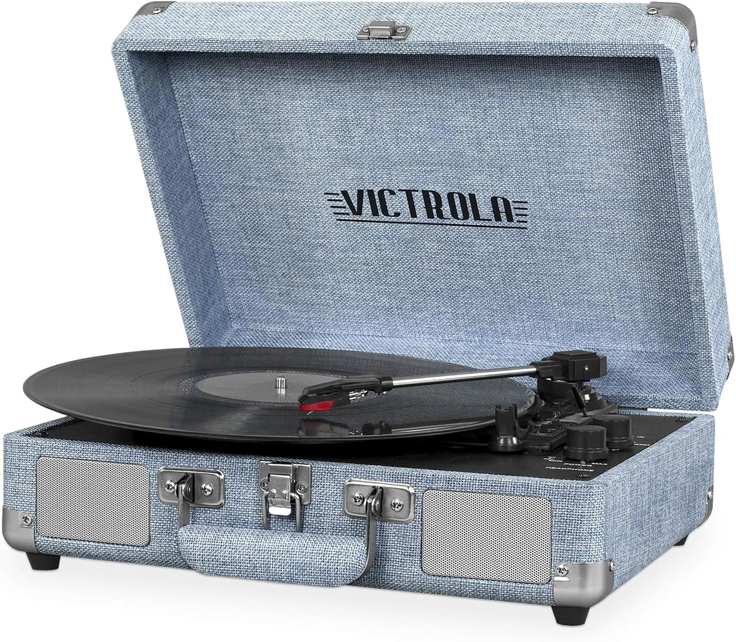 Victrola Journey Bluetooth Suitcase Record Player with 3-speed Turntable