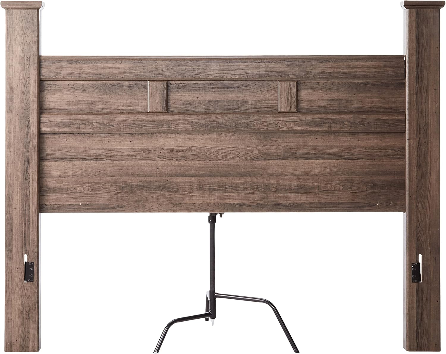 Brown Wood California King Poster Bed with Drawers