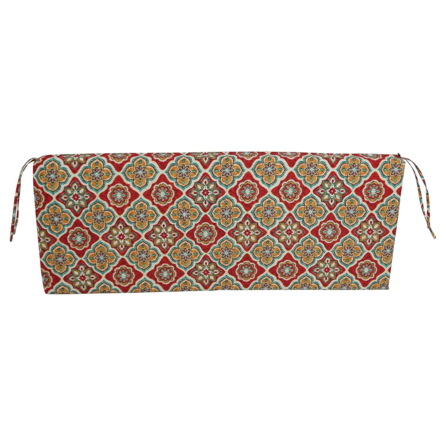 Blazing Needles Outdoor Bench Cushion, 54" x 19", Adonis Jewel
