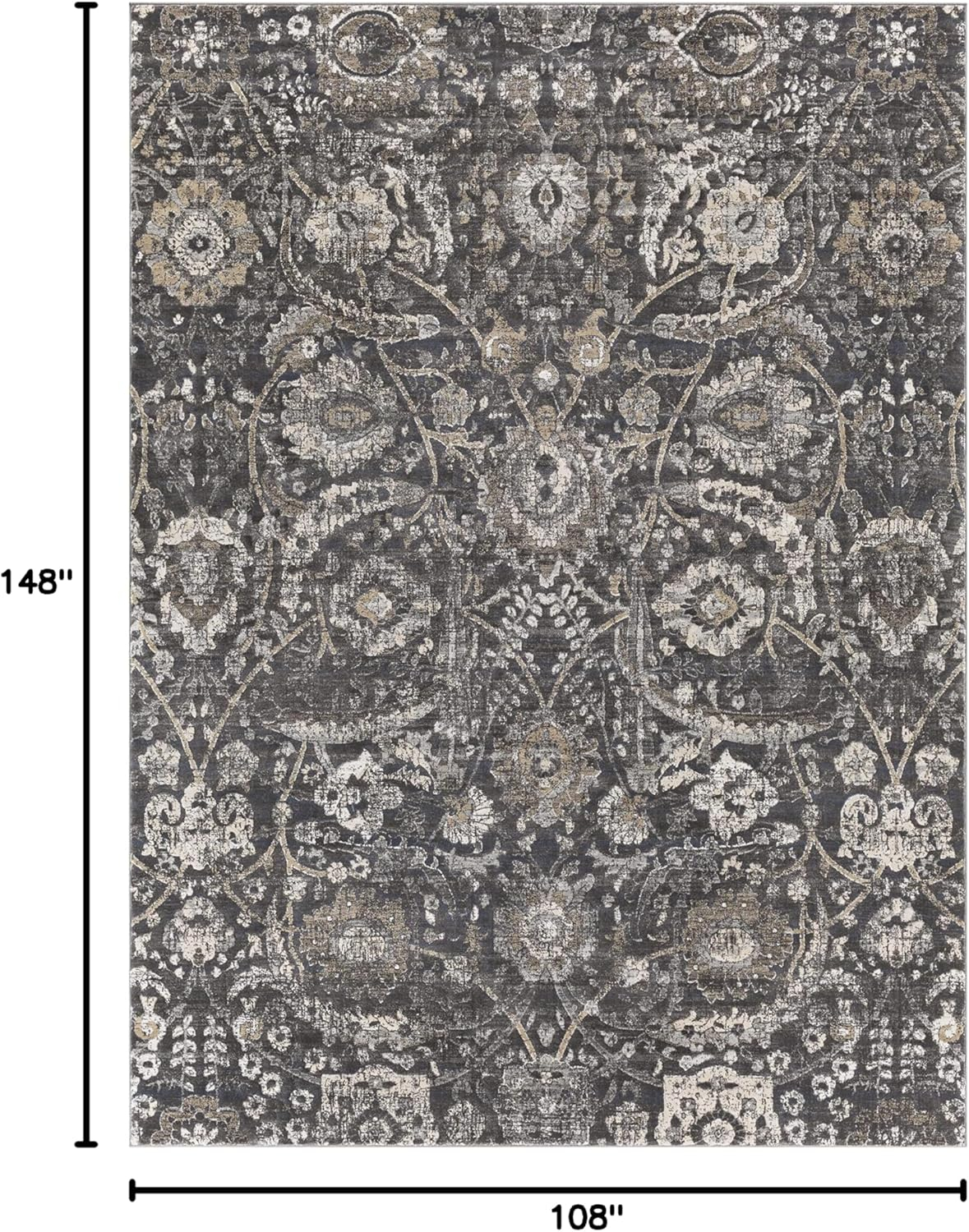 Mark&Day Area Rugs, 9x12 Avellino Traditional Beige Area Rug (9' x 12'4")