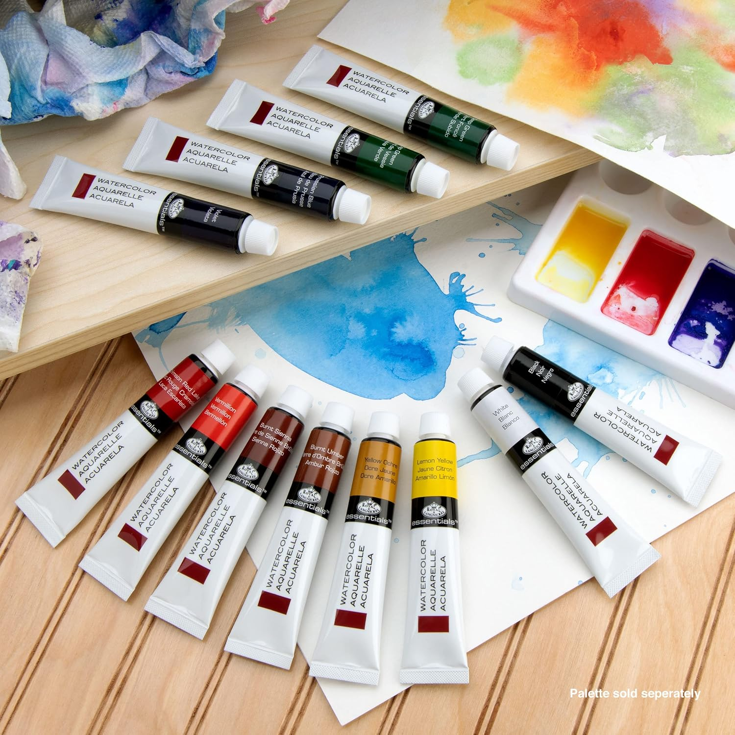 Watercolor Paints 21ml 12/Pkg-Assorted Colors