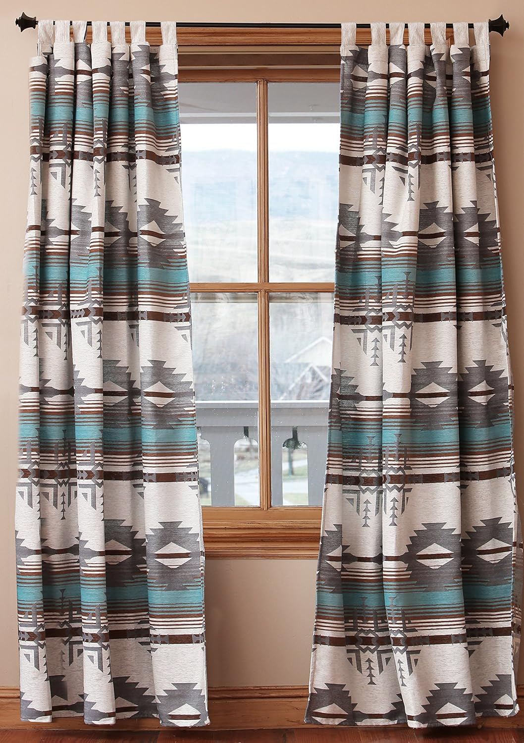 Carstens Inc. Branch Southwest Polyester Curtain Pair (Set of 2)