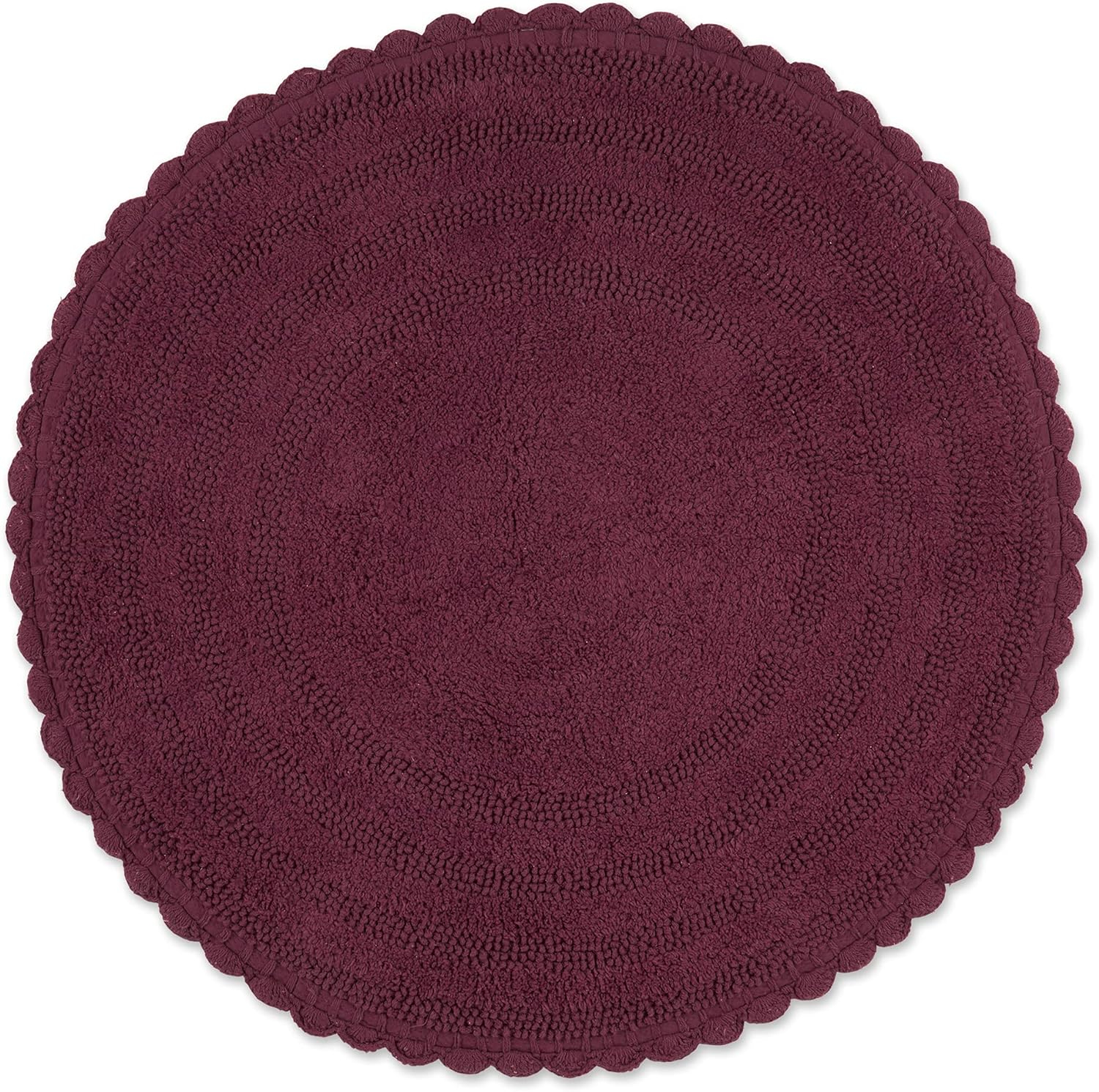 Wine Round Crochet Bath Mat